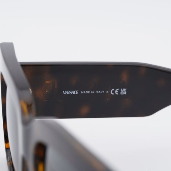 Versace VE4496U 108/87 Sunglasses Havana Square Frame, Dark Grey Lenses main image 5
